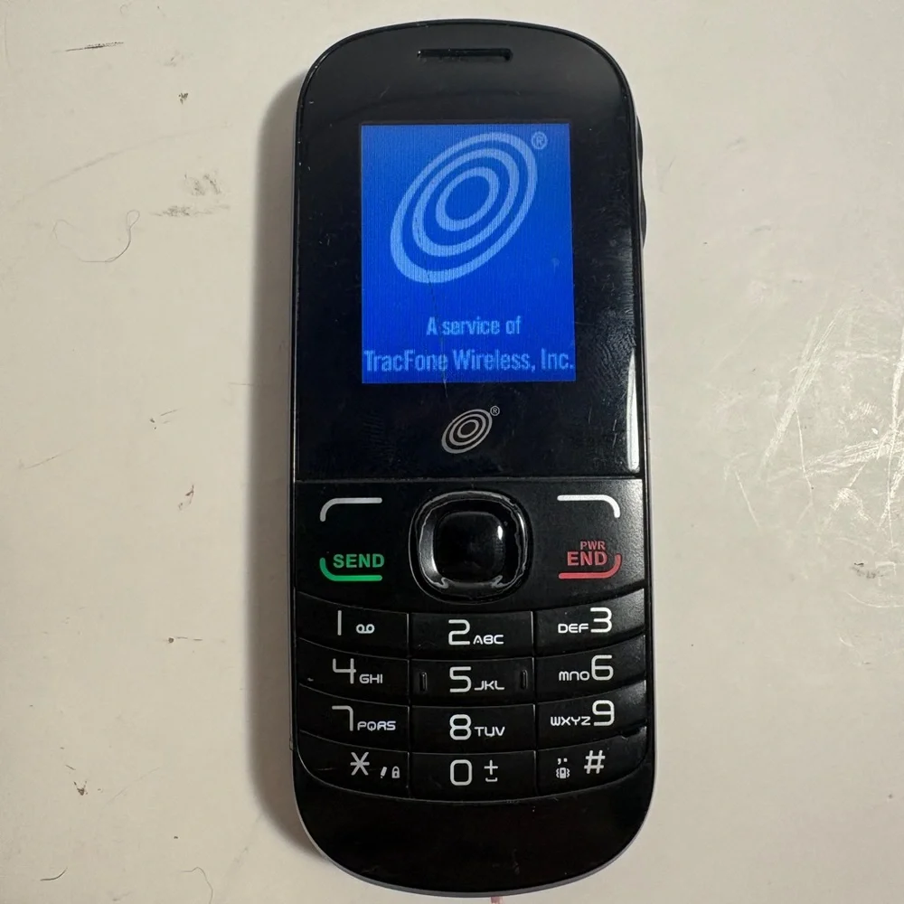 Alcatel A207BG Black (TracFone) SIM Card Not Included